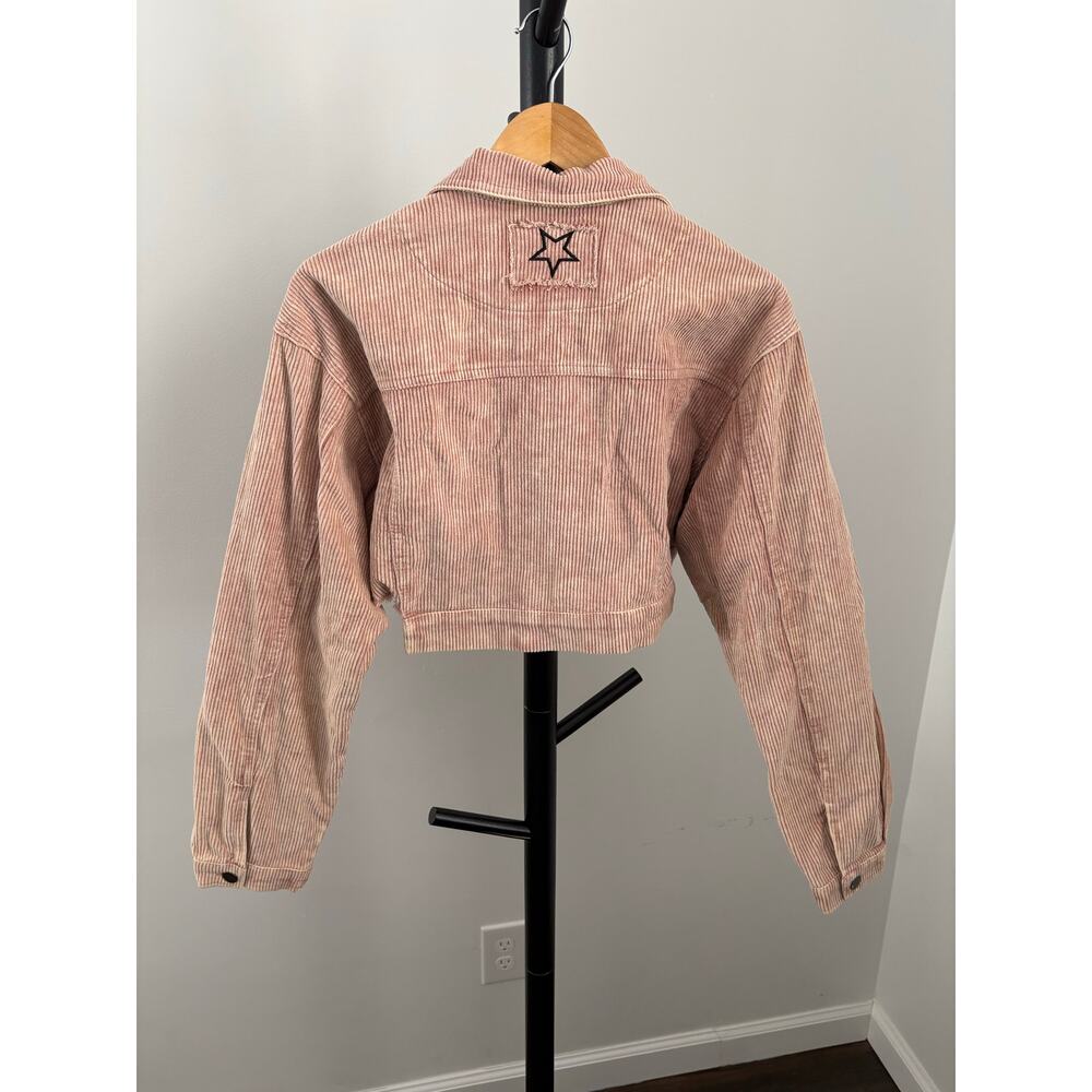 POL Cropped Distressed Corduroy Jacket - Picture 4 of 4
